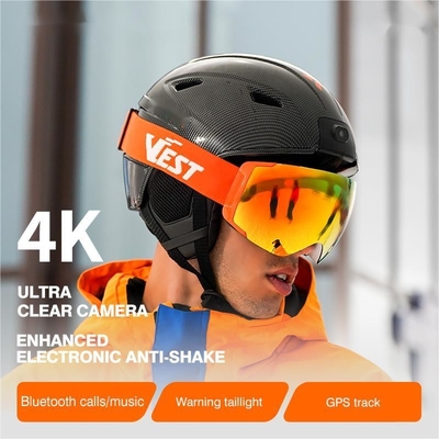4K High Definition Ski Helmet Camera Anti Shake Bluetooth Noise Reduction Call