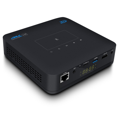 300 lumens HDMI ont entré le foyer électrique Android 9,0 de BT 4,2 futés de projecteur de DLP