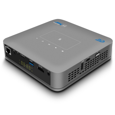 300 lumens HDMI ont entré le foyer électrique Android 9,0 de BT 4,2 futés de projecteur de DLP