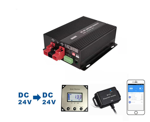 l'affichage à cristaux liquides de contrôleur de charge de batterie de C.C 24V montrent MPPT pour la batterie de véhicule