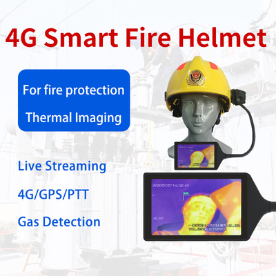la caméra IP66 10 de Helmet Mounted Video de sapeur-pompier mètre OS évident Android 8,1