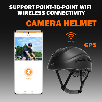 130 degrés de sécurité de casque de caméra de moto de vélo de bicyclette de scooter d'équitation de casque de caméra