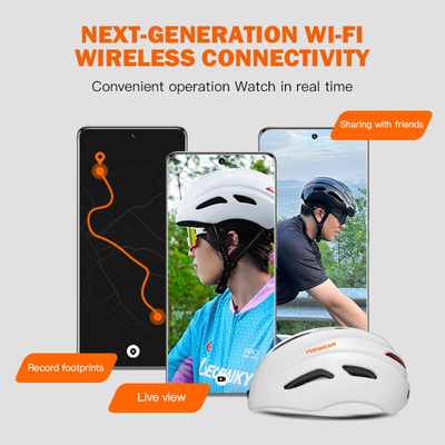 130 degrés de sécurité de casque de caméra de moto de vélo de bicyclette de scooter d'équitation de casque de caméra