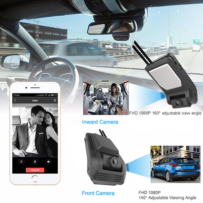 4G léger WiFi Dashcam avec établi dans des capteurs de G l'enregistrement de boucle d'affichage à cristaux liquides de 2,7 pouces