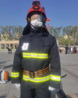 Casque de pompier à détection de gaz Caméra d'imagerie thermique IR Caméra de casque de sécurité à l'épreuve du feu