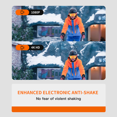 WIFI Enregistrement en temps réel Caméra de casque de ski intégrée à une batterie remplaçable de 1600 MAH