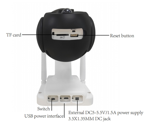 Tuya Wifi Caméra à batterie solaire Sécurité 4G PTZ Caméra pour la cour intérieure extérieure