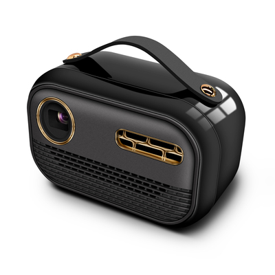 65 lumens DLP Smart Projector Android 9.0 Système de décodage 4K Entrée de correction à quatre coins