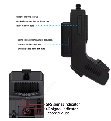 La caméra de bord d'intelligence artificielle du DVR du véhicule avec ADAS DMS 4G GPS WIFI Fleet Management