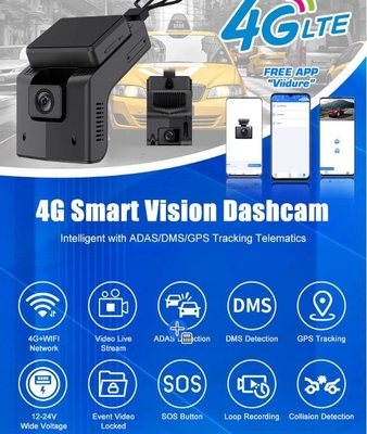 Les appareils de téléphonie mobile sont équipés d'une caméra de contrôle 4G et d'un système de surveillance GPS (ADAS/DSM/BSD/PCW)