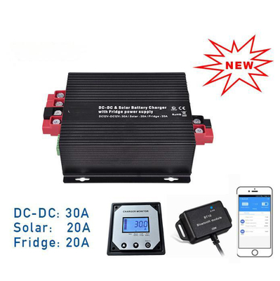 Chargeur dynamique 12V 30A MPPT solaire 20A Chargeur de réfrigérateur 20A Contrôleur pour véhicule RV Voiture yacht