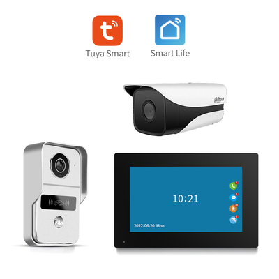 166° Angle de vue tout noir/argent WIFI sonnette vidéo 8 mois Stand par H.264 Format codé
