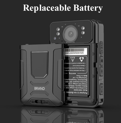 AI reconnaissance faciale plaque d'immatriculation bodycam garde de sécurité GPS stockage vidéo en direct 32GB 128GB 256GB H.264/H.265