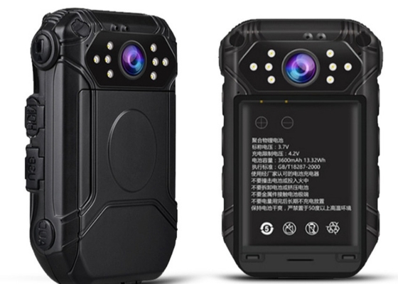 Caméra portée sur le corps de la police de vision nocturne de 13 MP avec grand angle de 120 ° et étanche IP66