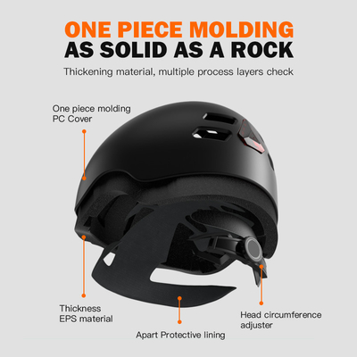 Caméra de casque de sécurité 720P avec IP67 imperméable à l'eau et températures de fonctionnement à 70 degrés C