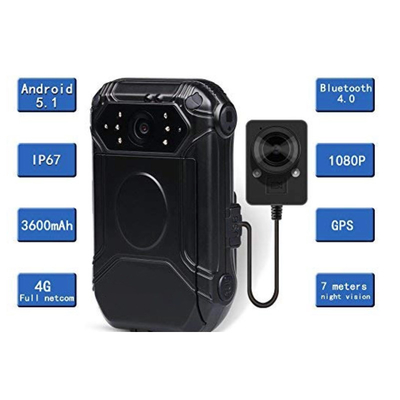 4G Police Portable HD Caméra corporelle garde de sécurité caméra DVR personnelle