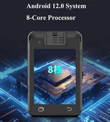 4G Ultra Définition 1080P30fps Android 12.0 Caméra corporelle avec Bluetooth 5.0 GPS