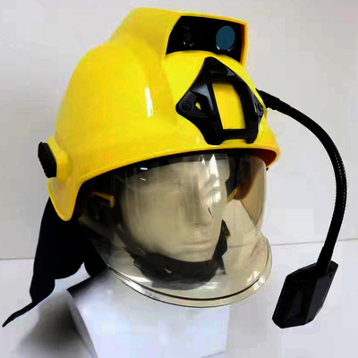 802.11b/g Protocole Casque de sauvetage pour pompiers Capteur d'imagerie thermique avec carte TF 64GB et capacité de stockage