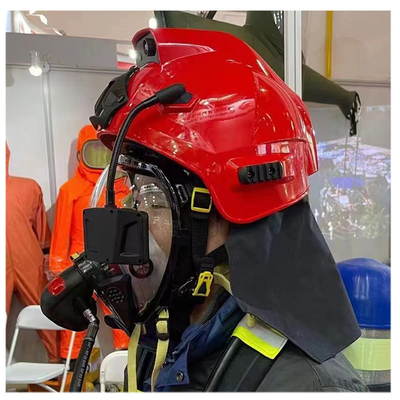 802.11b/g Protocole Casque de sauvetage pour pompiers Capteur d'imagerie thermique avec carte TF 64GB et capacité de stockage