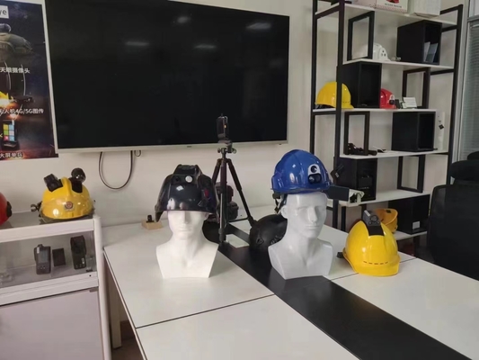 802.11b/g Protocole Casque de sauvetage pour pompiers Capteur d'imagerie thermique avec carte TF 64GB et capacité de stockage