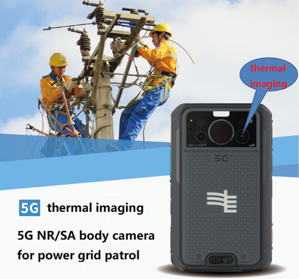 Batterie remplaçable de 8000 mAh 5G Body Camera avec caméra arrière de 13 MP et capteur gyroscopique