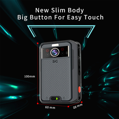 5G 13MP Android 10 Police Body Camera avec mémoire 2G + 16G et NFC en option