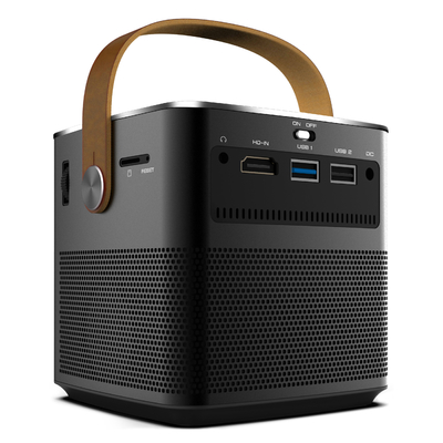 Projecteur de poche mini DLP jusqu'à 20K avec LED RGB 64 lumens