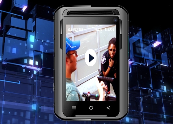 5G 13MP IP68 caméra corporelle imperméable à l'eau de la police avec lentille d'angle de 110 degrés et WiFi hotspot
