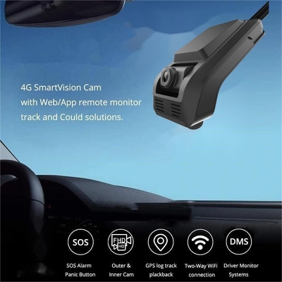 1080P 4G Dash Cam avec ADAS DMS tout-en-un Surveillance du stationnement pour la gestion du parc