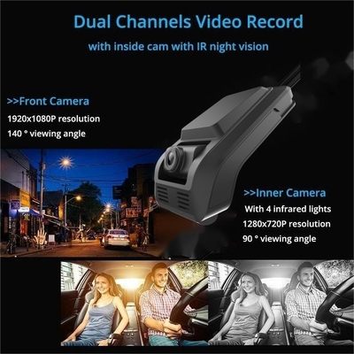 1080P 4G Dash Cam avec ADAS DMS tout-en-un Surveillance du stationnement pour la gestion du parc