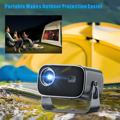 BT 5.0 Mini projecteur portable Bluetooth avec réglage multi-angle, correction de la clé et puce d'affichage de la source lumineuse LED