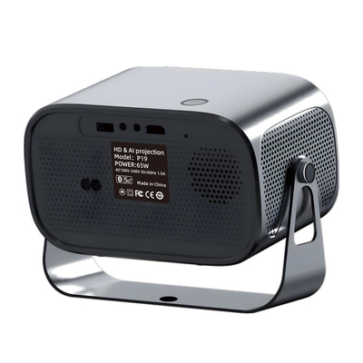 Mini projecteur portable avec WiFi6 2.4G/5G 802.11a/b/g/n/ac/ax GPU ARM Mali-450 MP2 GPU 720P technologie de projection LCD
