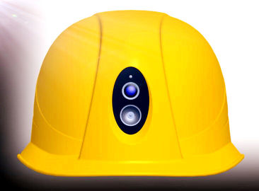 Caméra durable de casque de sécurité du travail 289*233*150 millimètre avec la lumière menée