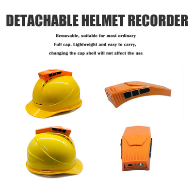 Prise en charge du casque de sécurité de stockage 16G/32G/64G Caméra avec carte TF 64GB Fonction GPS 6 heures d'enregistrement
