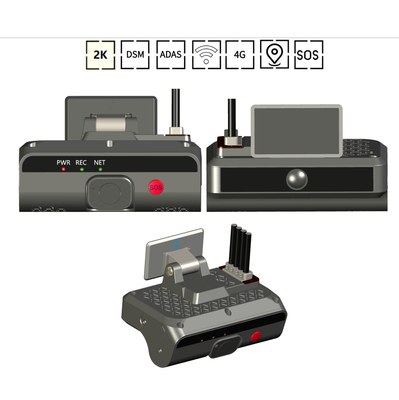 Identification du conducteur AI Dashcam ADAS DSM 4G SOS GPS Système avancé d'assistance à la conduite