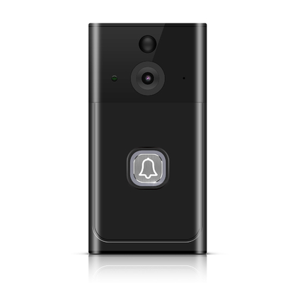 Format codé H.264 et support de vision nocturne avec batterie de sonnette vidéo sans fil incluse pour la sécurité à domicile