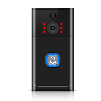 Format codé H.264 et support de vision nocturne avec batterie de sonnette vidéo sans fil incluse pour la sécurité à domicile