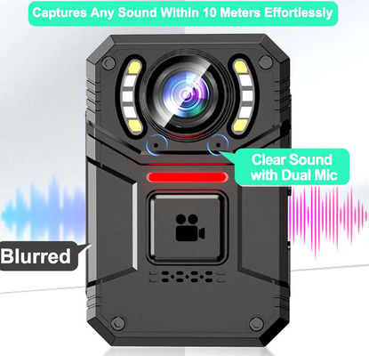 Caméras corporelles portables Mini Caméras Haute Définition 4K Full HD avec écran 2 pouces et batterie 2500 mAh