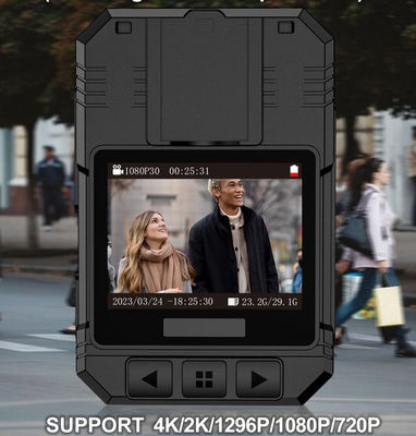 Caméras corporelles portables Mini Caméras Haute Définition 4K Full HD avec écran 2 pouces et batterie 2500 mAh