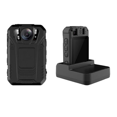 Caméra portée sur le corps Android 4K HD pour les gardes de sécurité 2500 Mah Batterie 4 LED blanc