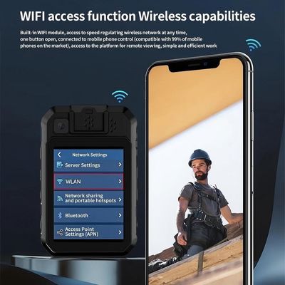 Caméra corporelle de police 2K avec système Android 12 et codage H.265/H.264 pour enregistrement vidéo de haute qualité