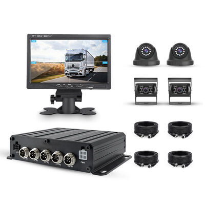 4CH H.265 HDD Carte SD 4G DVR mobile MDVR GPS 7 pouces Affichage Écran Dashcam