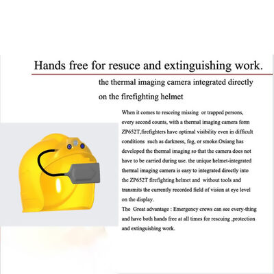 Casque de pompier à imagerie thermique caméra infrarouge