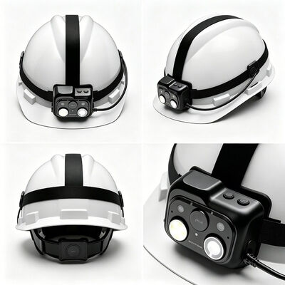 Caméra de casque de sécurité intelligent 4G avec vidéo PTT en temps réel et plateforme cloud