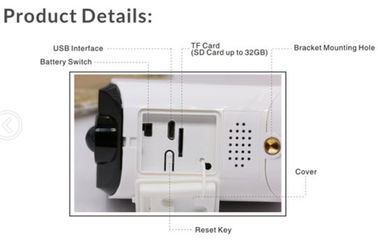 Vision nocturne de Wifi de la caméra de sécurité HD 960P de soutien à piles sans fil de résolution
