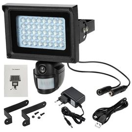Caméra de sécurité intelligente de capteur de mouvement d'alarme, systèmes de surveillance visuels à la maison solaires