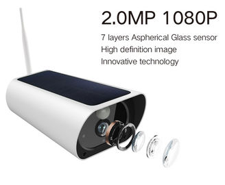 Capteur de la batterie 1080P COMS de la distance 850nm IR Ray Wifi Security Camera Solar de nuit