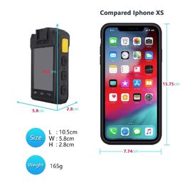 4G Android Police si vision nocturne visuelle le port de caméra de poche de corps pour des civils