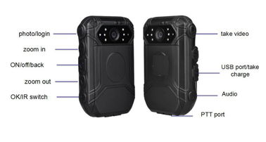 Caméras usées de police 10 heures d'enregistrement vidéo IP65 DVR imperméable