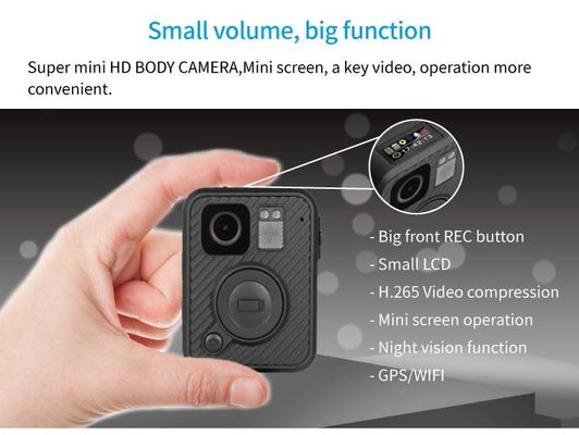 Caméra usée de corps IP67 H.265 1080P HD de police imperméable d'Ambarella H22